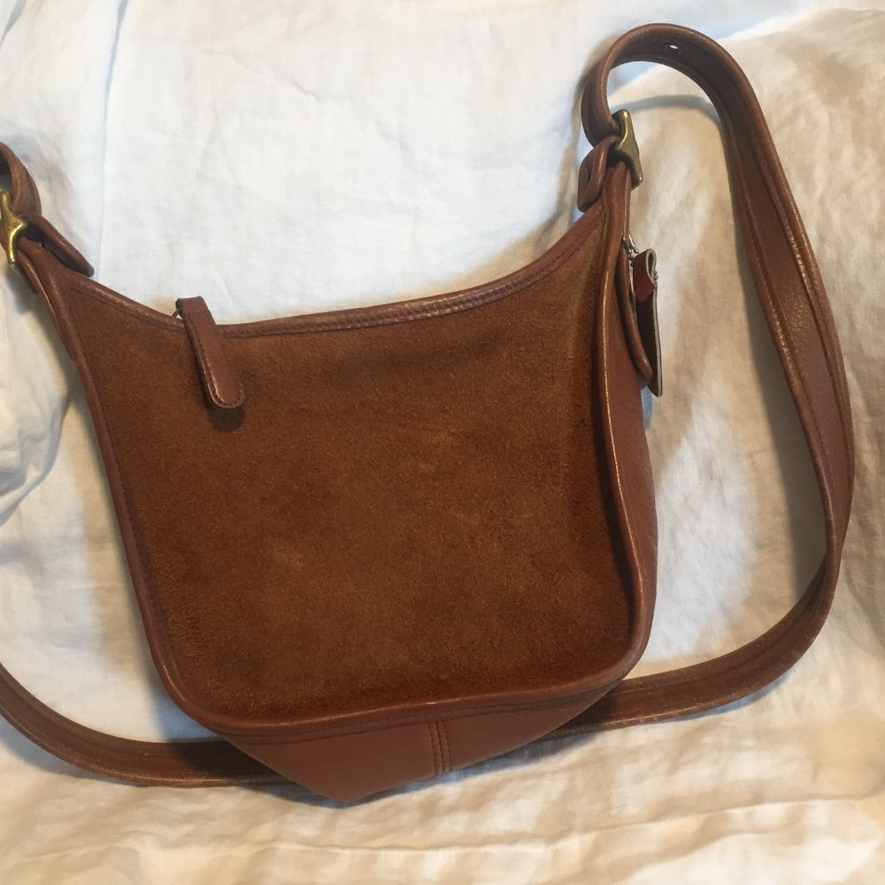 Vintage Coach Reverse Suede Berkeley Bag 1996
